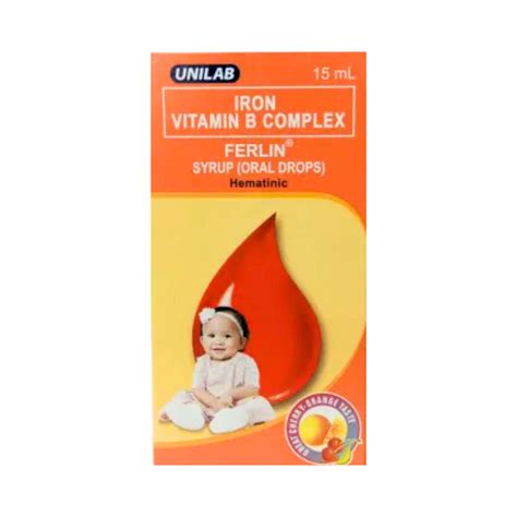 Ferlin Iron Vitamin B Complex Drops 15ml