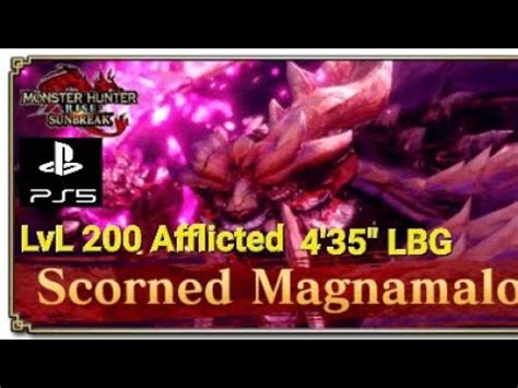 Lvl Afflicted Scorned Magnamalo Lbg Ps Monster Hunter Rise