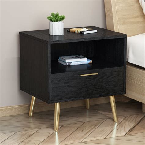 Nightstand With Drawer Storage Compartment Sofa Side End Table