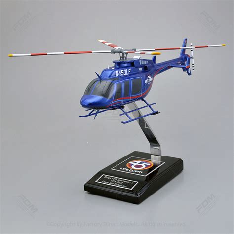 Custom Made Bell Gxi Life Flight Network Model Helicopter Factory