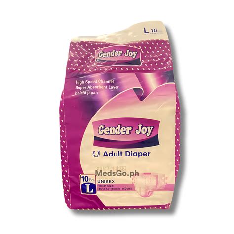 Gender Joy Adult Diaper L 1 Pack X 10 Pieces Price In The Philippines