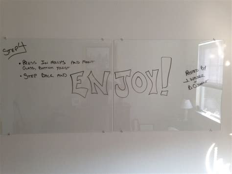 Diy Glass Dry Erase Board 4 Steps Instructables