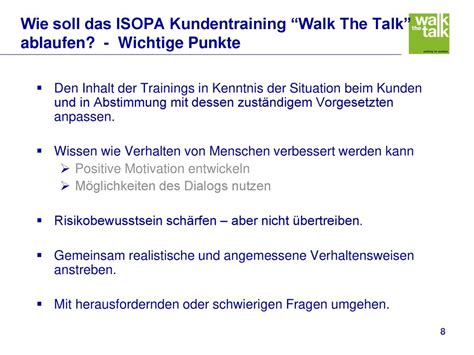 Walk the Talk Multiplier Aktivitäten MDI ppt herunterladen