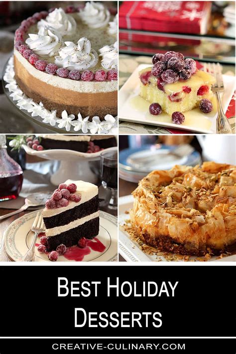 Best Holiday Desserts Creative Culinary