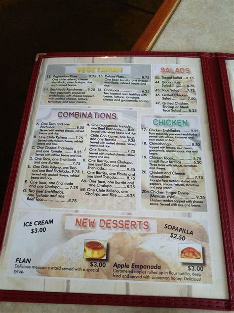 Menu At Laredo Grill Restaurant Quincy