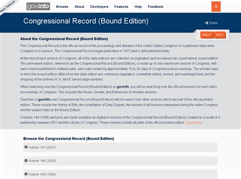 Library Highlights Digitized Congressional Record Available Back To 1980