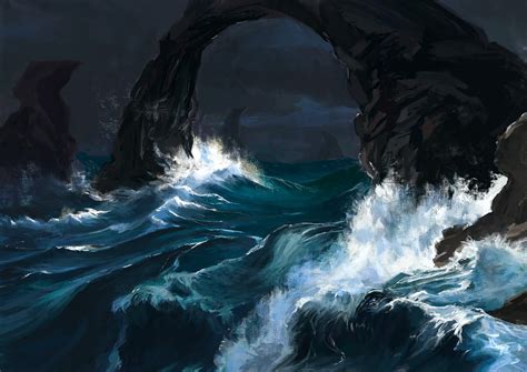 Leviathan's Pathway : r/ImaginarySeascapes