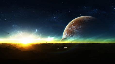 Space Sunrise Wallpapers Top Free Space Sunrise Backgrounds