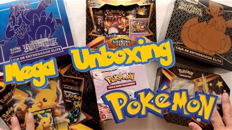 Mega Unboxing Pokemon Destinos Brillantes Y Estilos De Combate YouTube