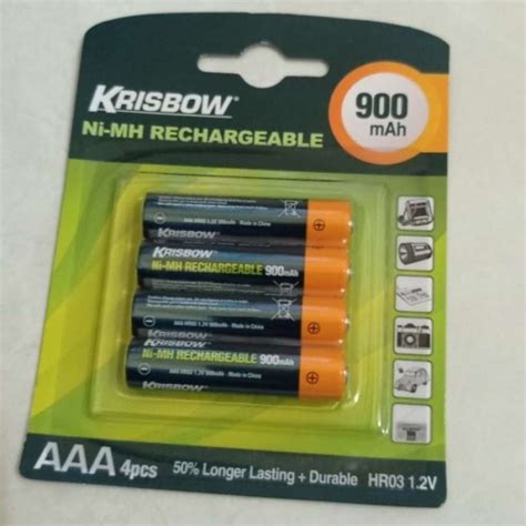 Jual Krisbow Baterai Rechargeable Charger Original Murah Harga Diskon