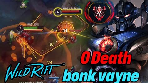 Wild Rift Bonk Vayne Aatrox Vs Vayne Baron Lane Season Grandmaster