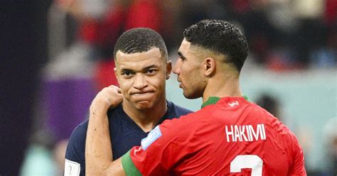 Kylian Mbapp Et Achraf Hakimi Match De Demi Finale France Maroc