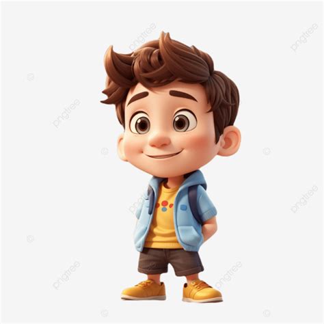 3d Render Of Little Boy With Hat And Backpack Isolated On White Background 3d Render Of Little