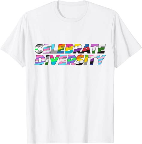 Celebrate Diversity Lesbian Gay Colors Lgbtq Pride Flags T Shirt