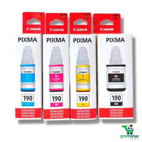 Kit Botellas De Tinta Canon Gi Pack De Colores Prin Toner Per