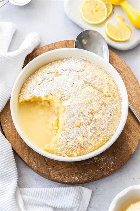 Self Saucing Lemon Pudding Recipe Lemon Dessert Recipes Lemon