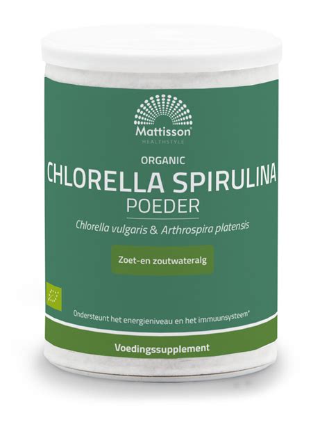 Mattisson Biologische Chlorella Spirulina Poeder Kopen Helios