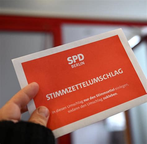 Berliner Spd Verschickt Unterlagen Zur Mitgliederbefragung Welt