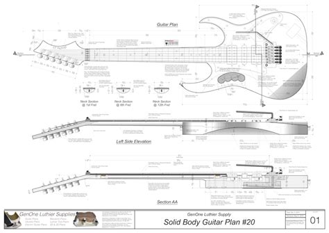 Solid Body Electric Guitar Plan 20 Guitar Building Electric Guitar