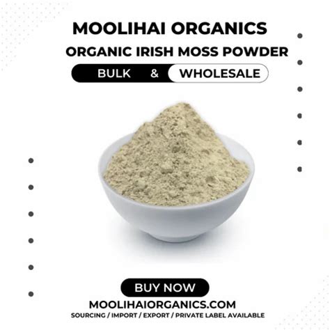 Organic Irish Moss Powder / Chondrus crispus - Bulk / Wholesale at best ...