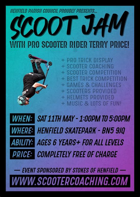 Scoot Jam With Pro Scooter Rider Terry Price Henfield Skatepark