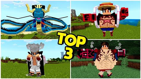 Top 3 Melhores Addons De One Piece Para Minecraft Pebedrock Youtube