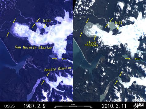 Significant Retreats Of Huge Glaciers In Patagonia South America Part