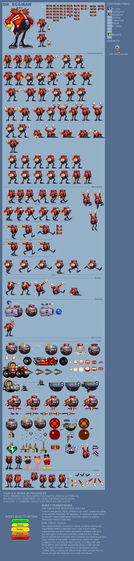 Never before seen Eggman Sprite Sheet by SONIcsez1234 on DeviantArt