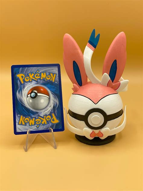 Eeveelution Pokeball Figure Hand Painted Nachtara Flamara Etsy