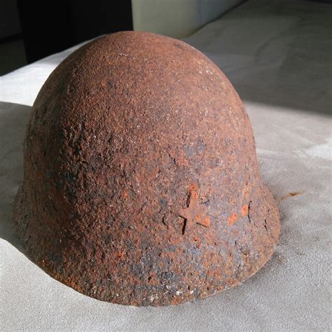 Wwii Ww2 Japanese Helmet Type 90 Self Collected Relic From Papua