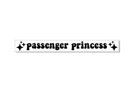 Passenger Princess 4 X 0 5 Car Vinyl Decal Rear Mirror Etsy