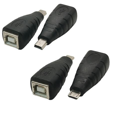 Mini Micro Usb 5pin Male To Usb 20 Type B Female Printer Scanner