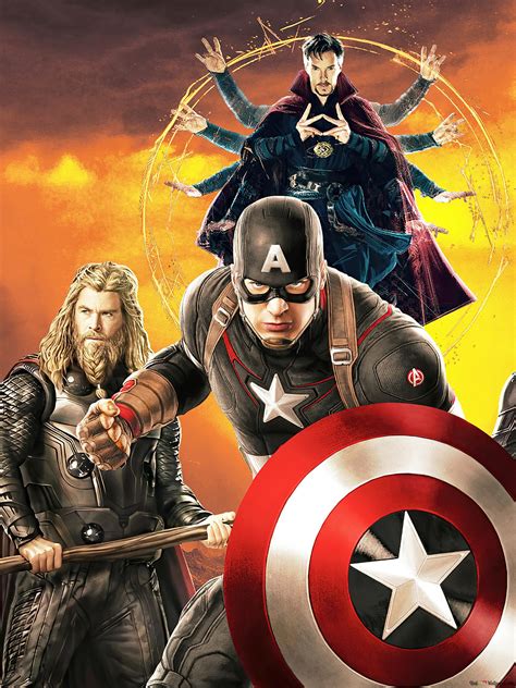 Avengers Endgame Cast 4k Wallpaper Download