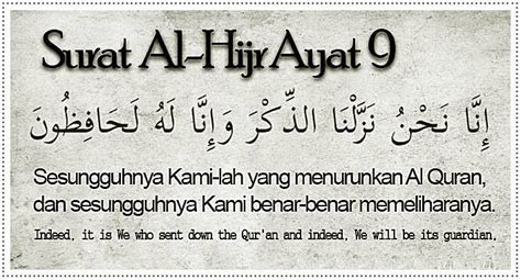 Detail Surat Al Hijr Ayat 9 Beserta Artinya Koleksi Nomer 0