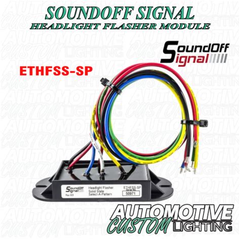 Soundoff Signal Headlight Flasher Ethfss Sp Automotive Custom Lighting