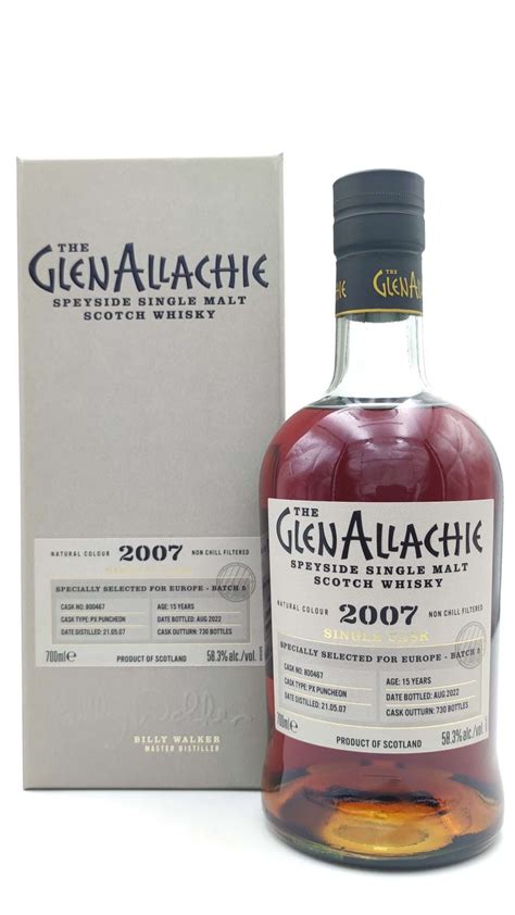 Glenallachie Y O Px Puncheon Single Cask No