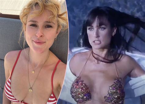 Rumer Willis SIZZLES In Mom Demi Moore S Striptease Bikini Years Later Look Perez Hilton