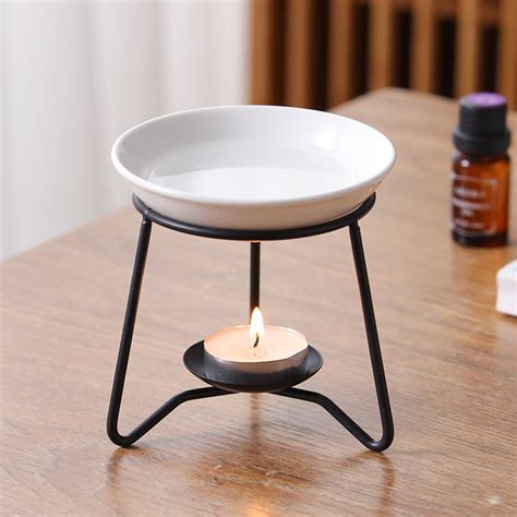 Pc Metal Frame Ceramic Tray Aromatherapy Oil Burner Union Source