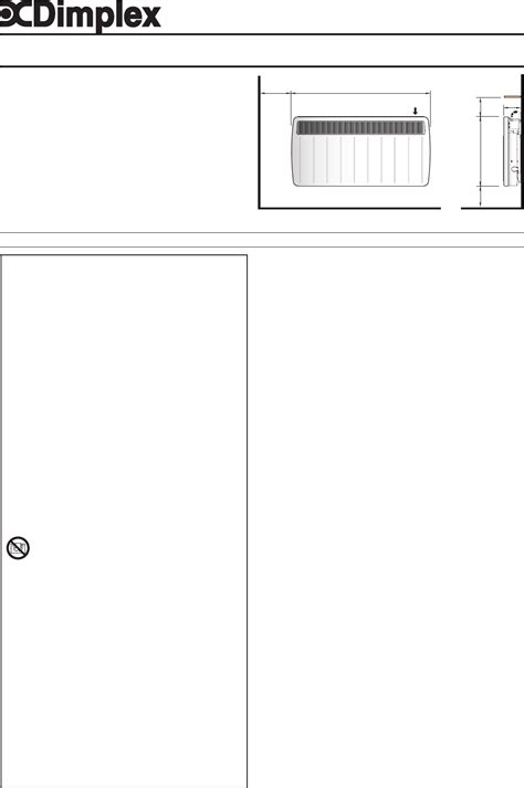 Dimplex Electric Heater Plx 500 Wti 500 User Guide