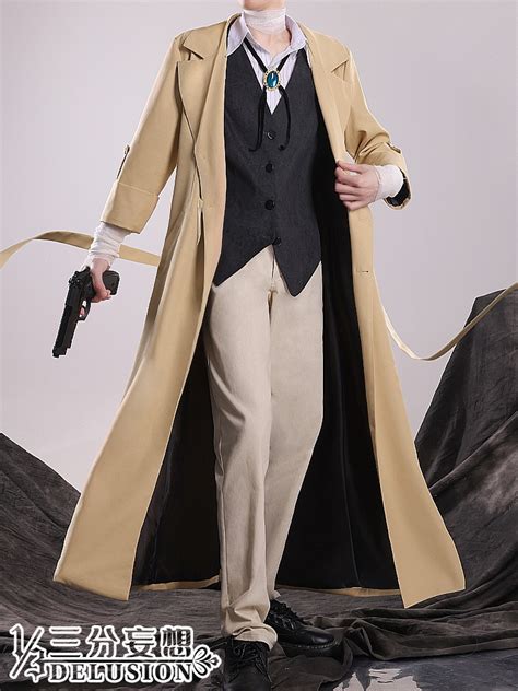 Anime Bungo başıboş köpekler Dazai Osamu Cosplay kostüm dedektif ajansı