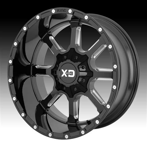 Kmc Xd Series Xd Mammoth Black Milled Custom Wheels Rims Xd Series