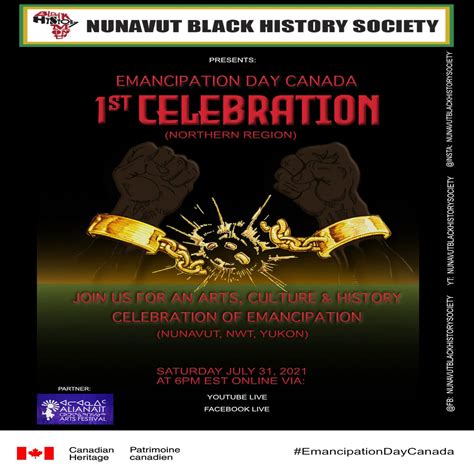 Emancipation Day Canada St Celebration Northern Region