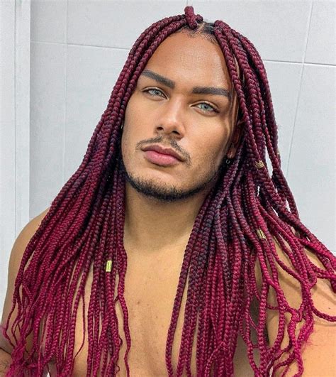 25 Cool Box Braid Hairstyles For Men Hairstylecamp Mens Braids