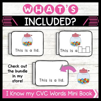 Blending Cvc Words With Short I Vowel Sounds Activities And Mini Book