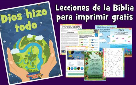 Dios hizo todo Génesis 1 lección de la biblia para niños Trueway Kids