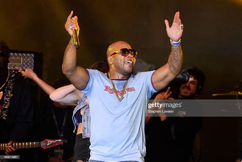 Rapper Flo Rida Performs Onstage At The Rolling Stone Live Party Held