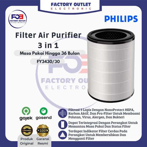 Promo PHILIPS FY3430 30 NANO PROTECT HEPA S3 FILTER FO MURAH Diskon 2