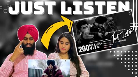 Reaction On Just Listen Official Music Video Sidhu Moose Wala Ft