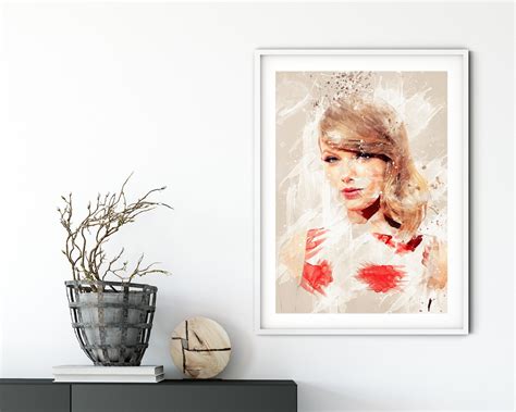 Taylor Swift Wall Art Poster Home Decor Etsy