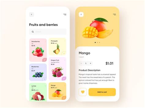 Food Shop Mobile App Food App App Design App Ui Design